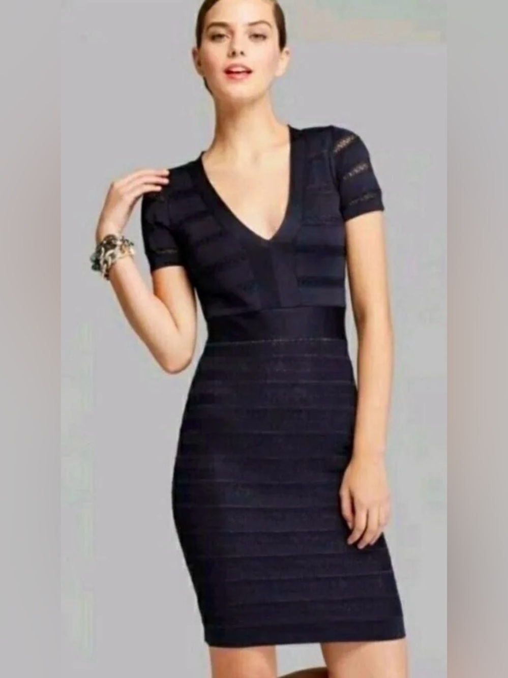 French Connection Navy Spotlight Bodycon Dress